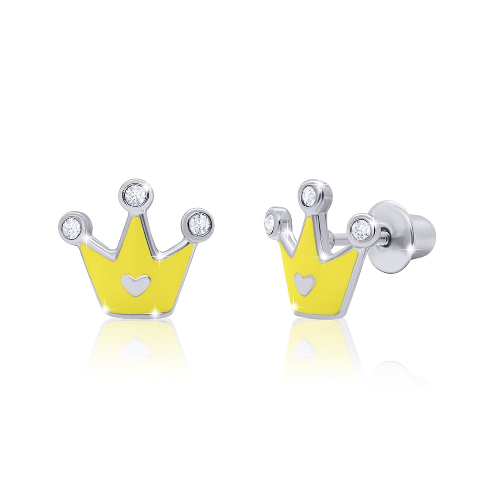 Earrings "Crown with a Heart"