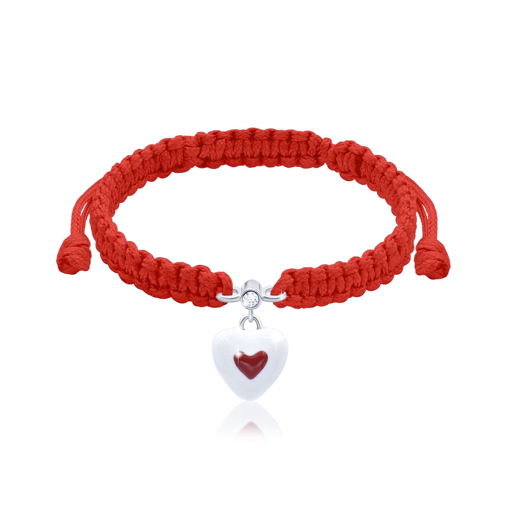 Braided Bracelet "Heart in Heart"