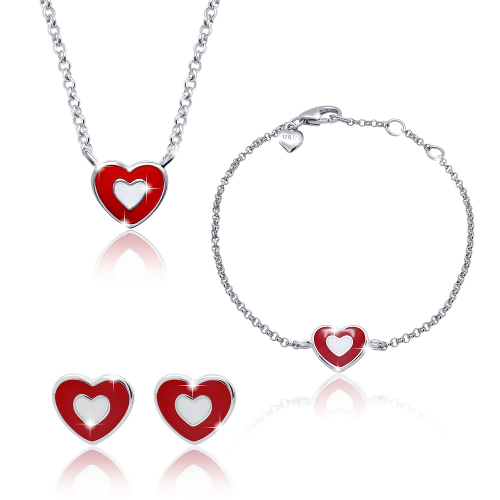 Necklace "Heart in a Heart"