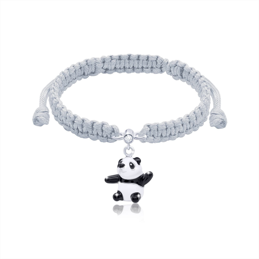Braided Bracelet "Panda Bear"