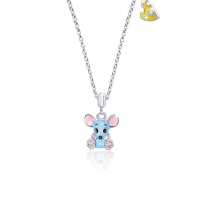 Necklace "Mouse with Cheese"