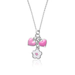 Necklace "Flower with Heart"